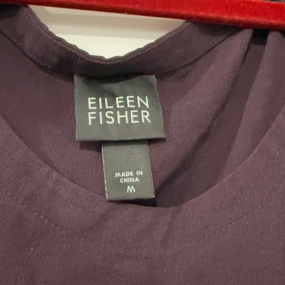 Eileen Fisher Rich Plum Tank Top - Picture 2 of 6